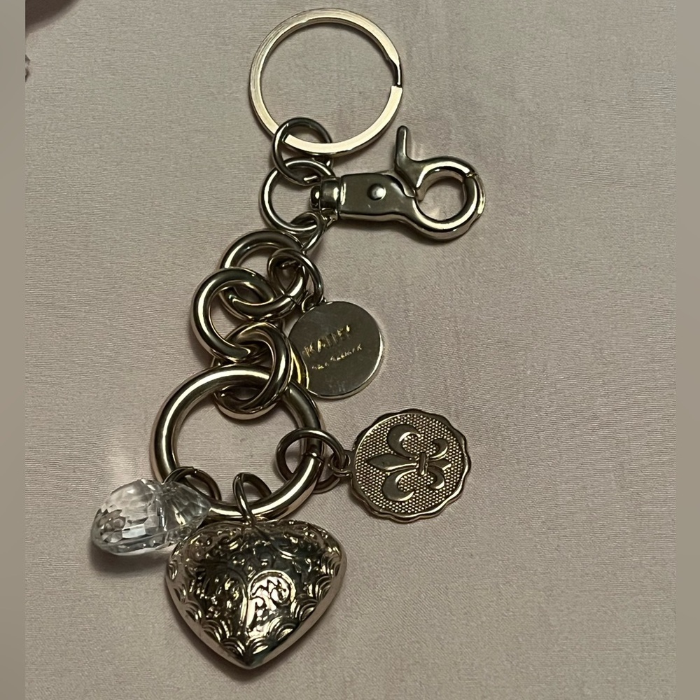 Kathy Van Zeeland gold keychain 6” long